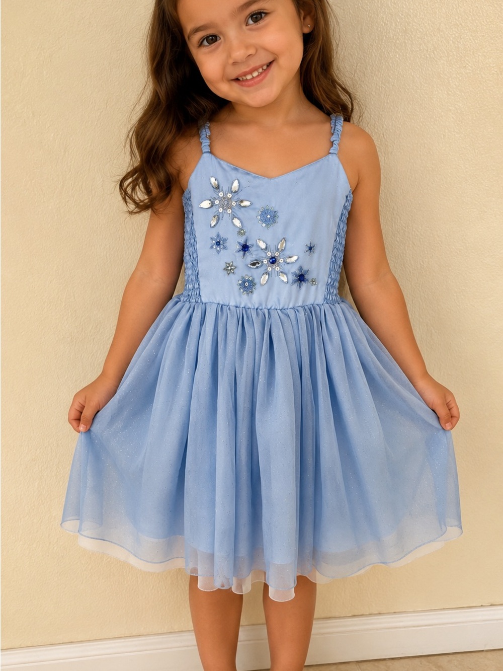 Disney Light Blue Embellished Tulle Party Dress